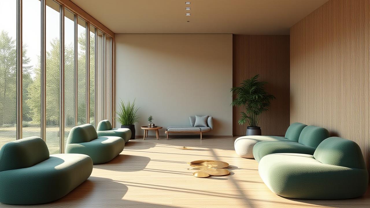 골든 스파이럴 상담 공간 내부의 편안하고 따뜻한 모습